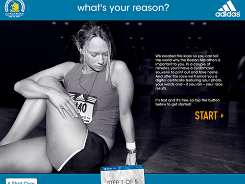 Adidas – Boston Marathon – “What’s Your Reason?”