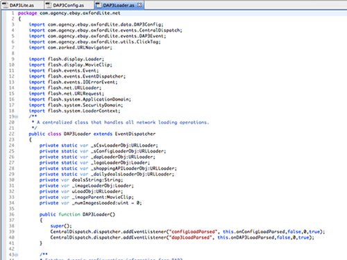eBay – Oxford AS3 Codebase